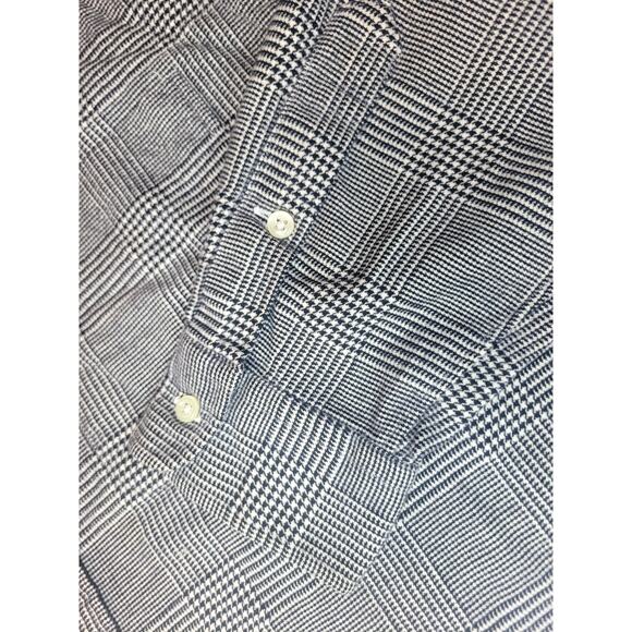 Polo Ralph Lauren Shirt Men's L Black/White Houndstooth Button Up Lowell Sport - Picture 4 of 11